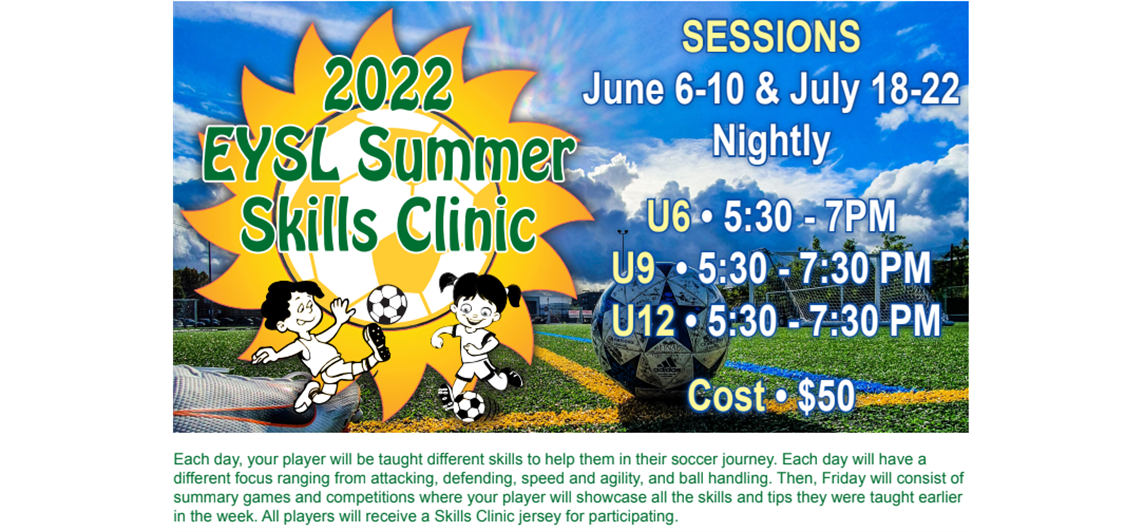 Summer Skills Clinic Registrations are LIVE!